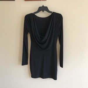 BGBG Generation black cowl back dress